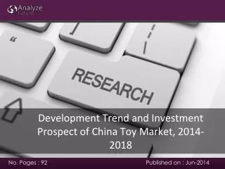 China Toy Market development trend, 2014-2018