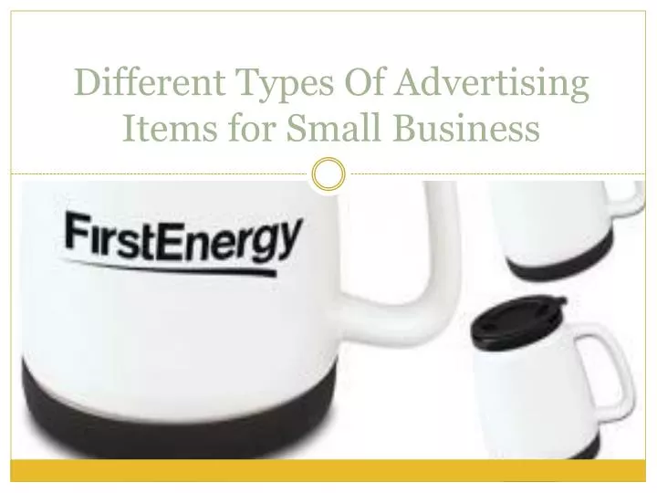 different types of advertising items for small business