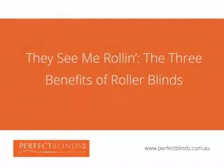 They See Me Rollin’: The Three Benefits of Roller Blinds