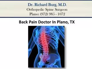 Back Pain Doctor In Plano TX
