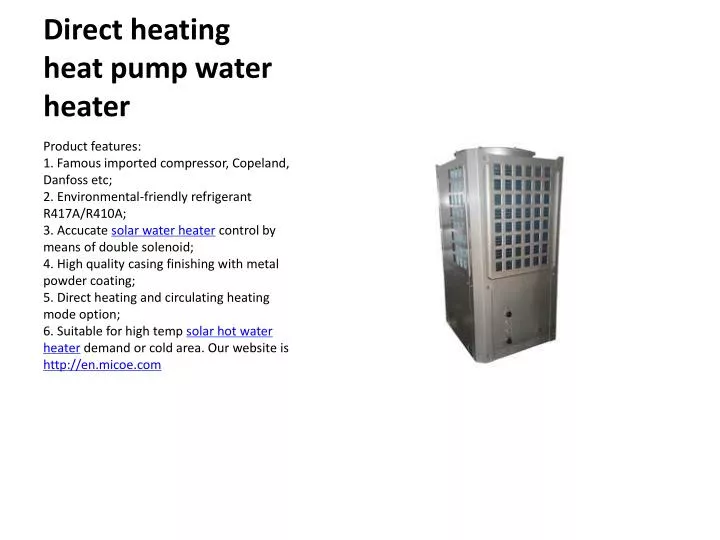 direct heating heat pump water heater