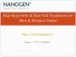 Hair Regrowth & Hair Fall Treatment for Men & Women Dubai