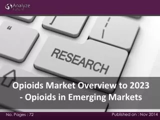 2023 Opioids in Emerging Markets: Trends, Share, Size