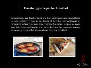 Tomato Eggs recipes for breakfast