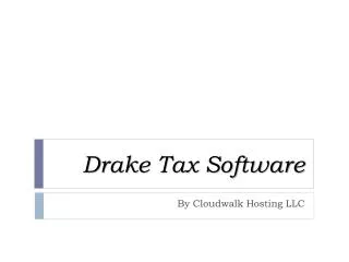 Drake Tax Software
