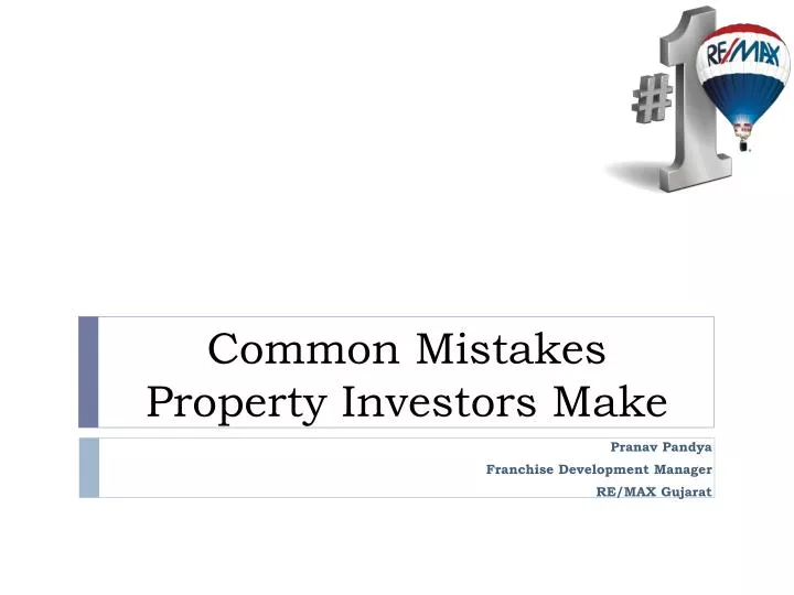 common mistakes property investors make