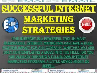 Successful Internet Marketing Strategies