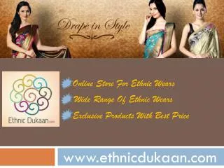 Drape in Style - Buy Sarees, Salwar Suits Online