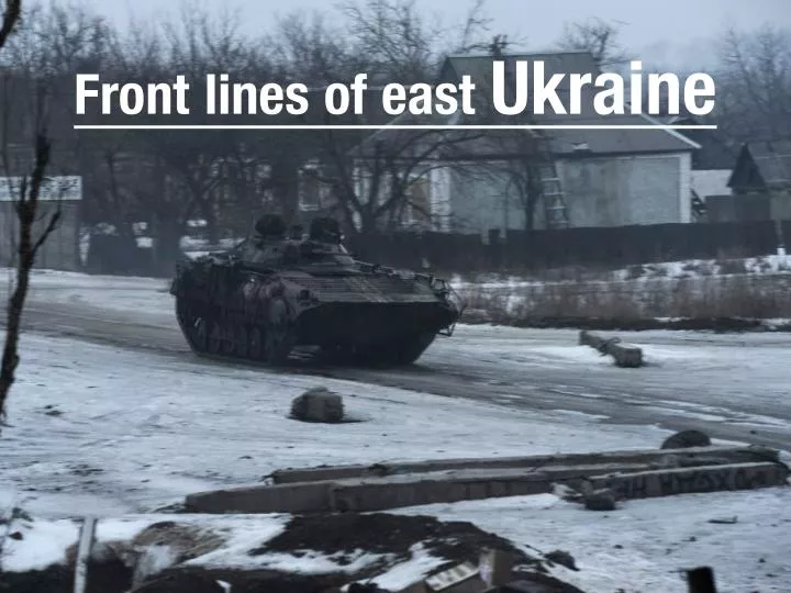 front lines of east ukraine
