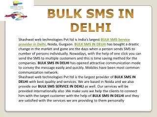 BULK SMS IN DELHI