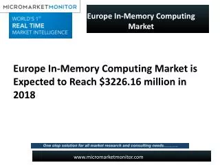 Europe In-Memory Computing Market