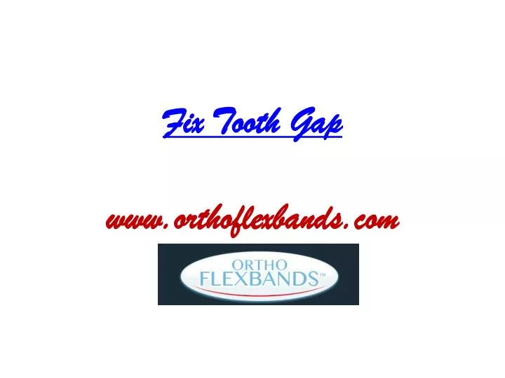 fix tooth gap