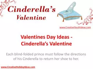 Valentines Day Ideas - Cinderella’s Valentine