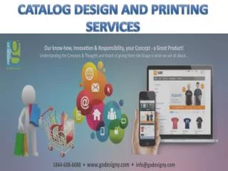 CATALOG DESIGN AND PRINTING SERVICES