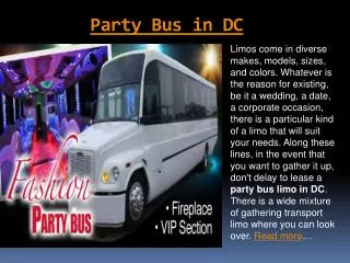 Party Bus Service in MD | American Eagle Limo