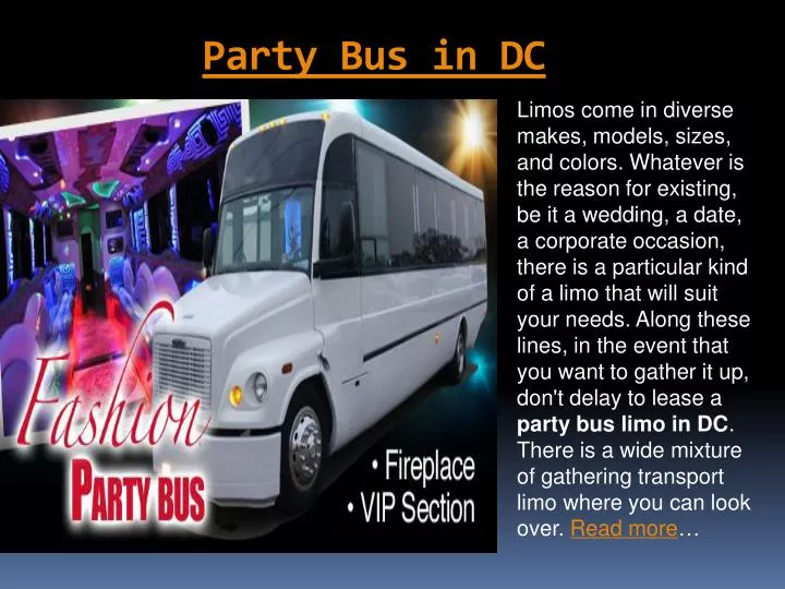 party bus in dc
