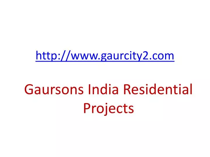http www gaurcity2 com