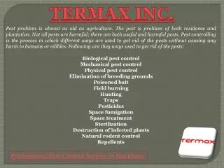 Professional Pest Control Service in Markham