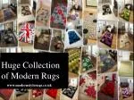 Modern Rugs - slide 1