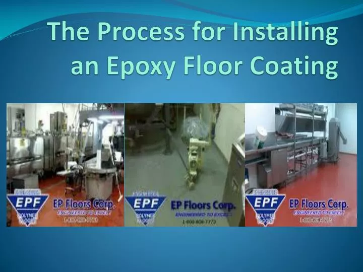 the process for installing an epoxy floor coating