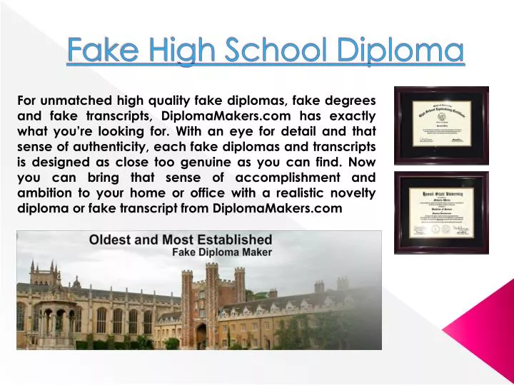 fake high school diploma