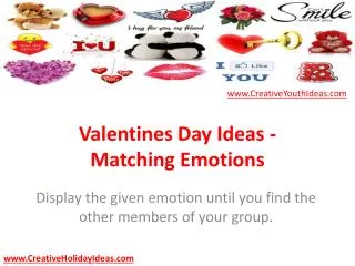 Valentines Day Ideas - Matching Emotions