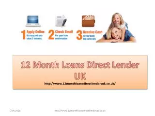 12 Month Loans Direct Lenders UK