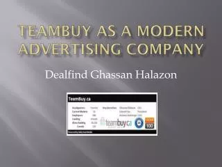 Teambuy as a modern advertising company