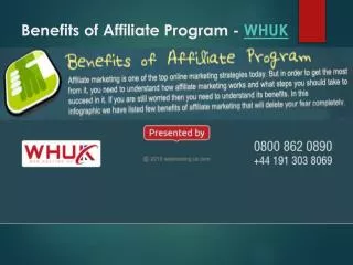 Benefits of Affiliate Program-WHUK