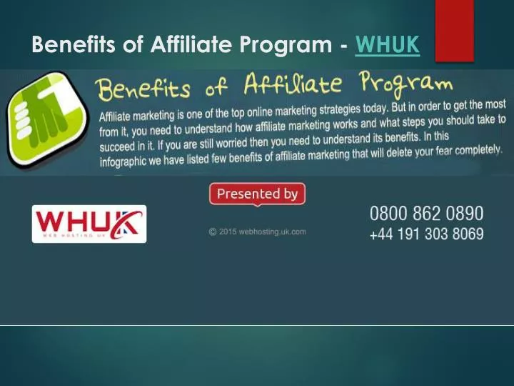 benefits of affiliate program whuk