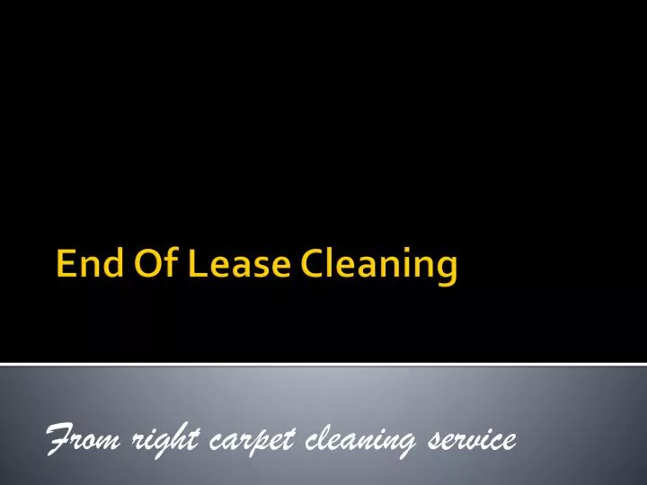 from right carpet cleaning service