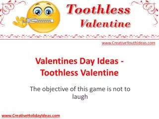 Valentines Day Ideas - Toothless Valentine