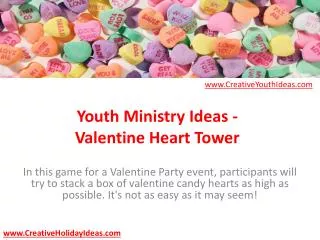 Youth Ministry Ideas - Valentine Heart Tower