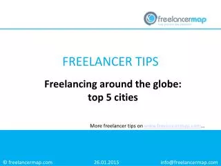 Freelancing around the globe: top 5 cities