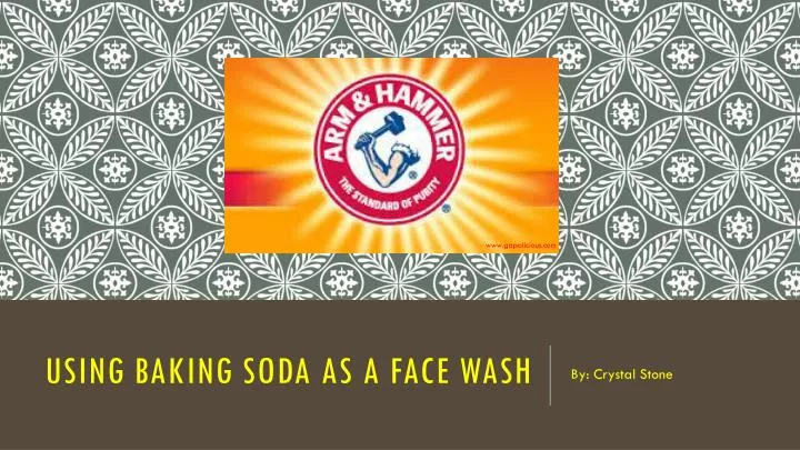 using baking soda as a face wash