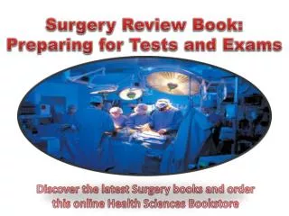Surgery Review Book Preparing for Tests and Exams