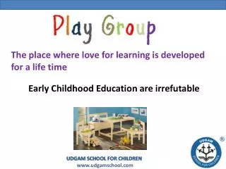 Playgroup - Udgam School for Children