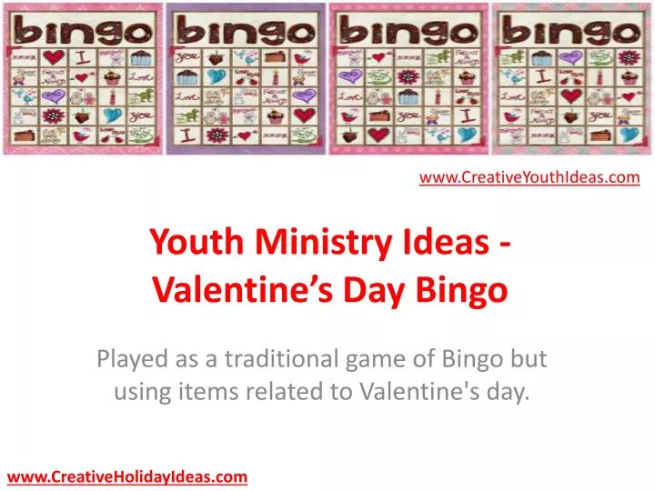 youth ministry ideas valentine s day bingo