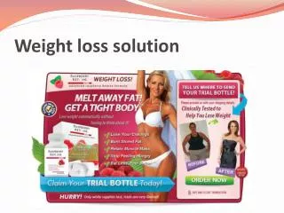 weight loss solution