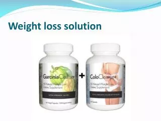weight loss solution