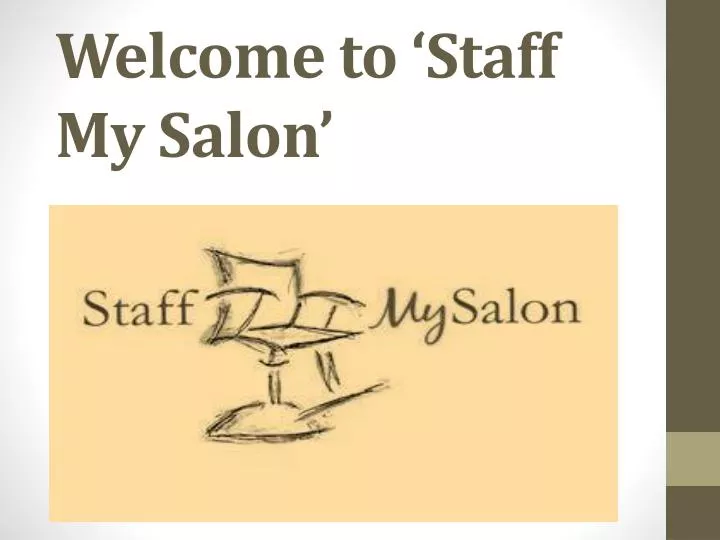 welcome to staff my salon