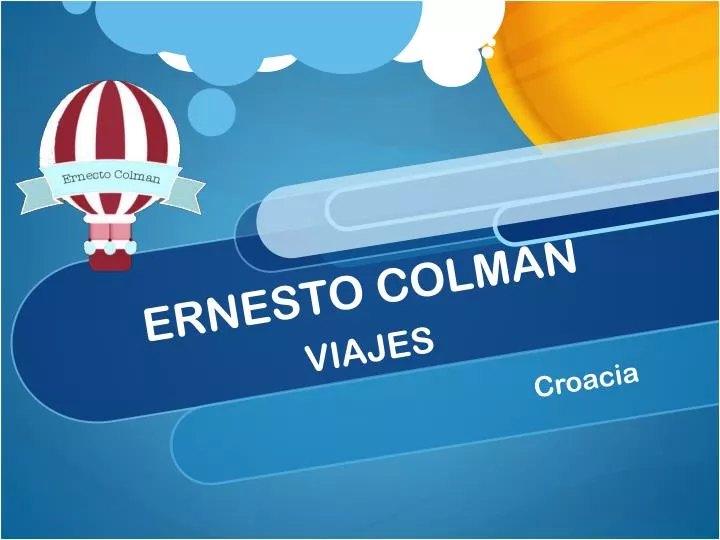 ernesto colman viajes