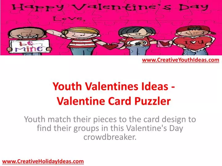 youth valentines ideas valentine card puzzler