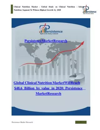 Global Clinical Nutrition Market