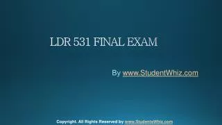 LDR 531 FINAL EXAM Question Answers