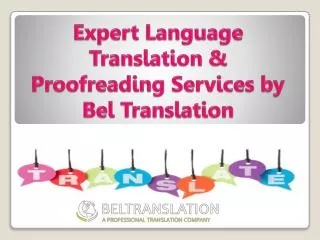 Expert Language Translation & Proofreading Services
