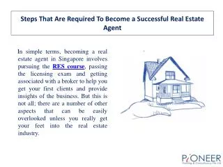 Steps That Are Required To Become a Successful Real Estate A