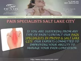 Pain Specialists Salt Lake City
