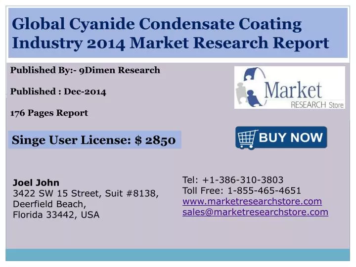 global cyanide condensate coating industry 2014 market research report