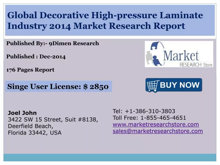 global decorative high pressure laminate industry 2014 market research report